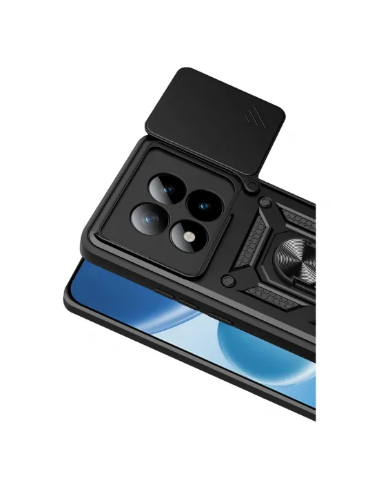 Xiaomi Redmi Note 15 Pro 5g Pars Lens Yüzüklü Silikon - Siyah