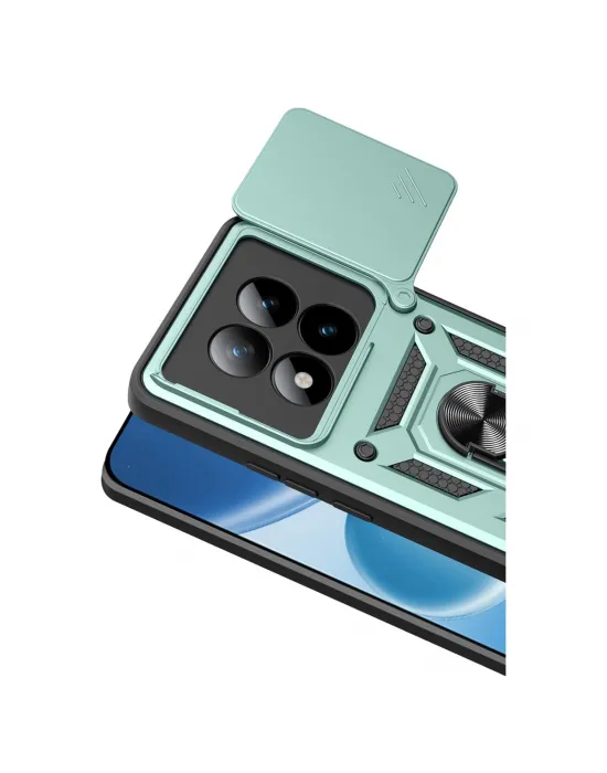 Xiaomi Redmi Note 15 Pro 5g Pars Lens Yüzüklü Silikon - Yeşil