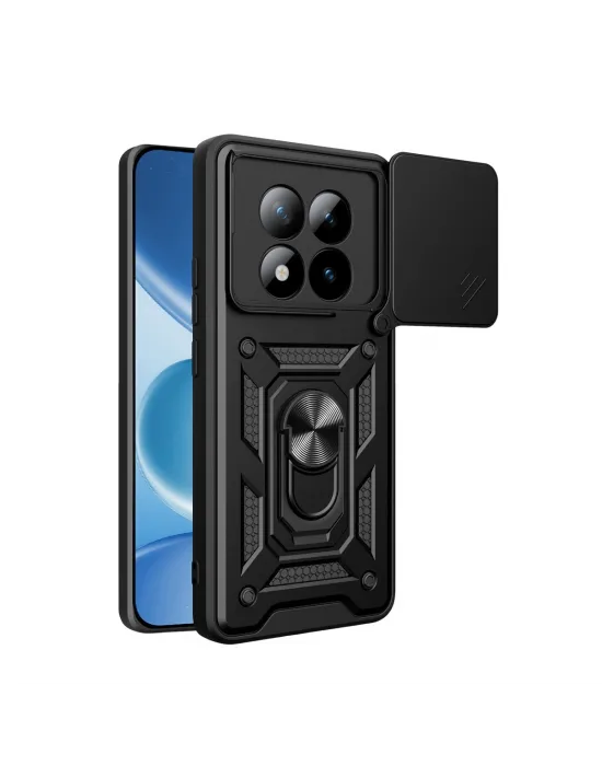 Xiaomi Redmi Note 15 Pro Plus 5g Pars Lens Yüzüklü Silikon - Siyah