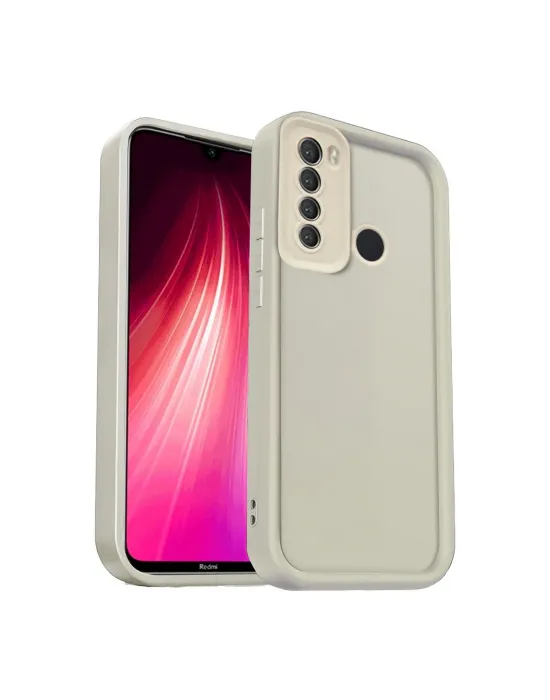 Xiaomi Redmi Note 8 Kılıf Viera Silikon - Krem