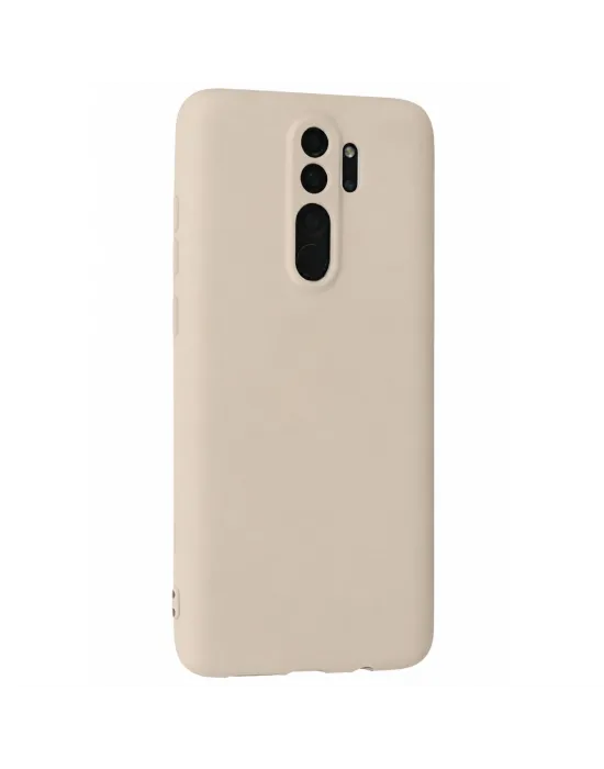 Xiaomi Redmi Note 8 Pro Kılıf First Silikon - Krem