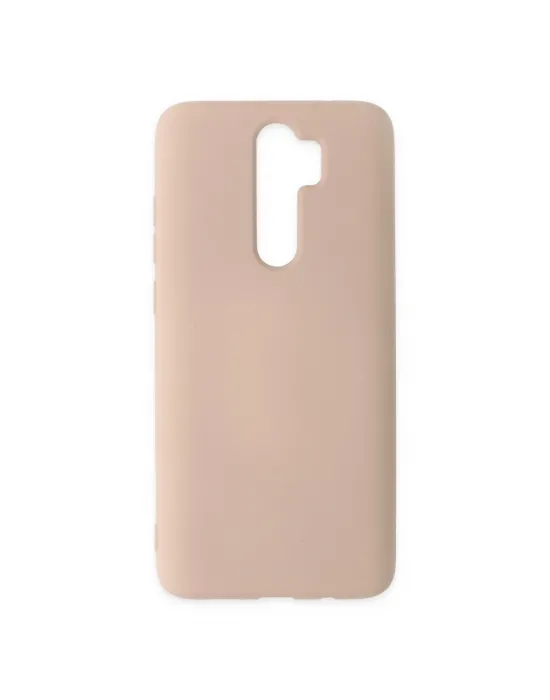 Xiaomi Redmi Note 8 Pro Kılıf Nano İçi Kadife Silikon - Pudra