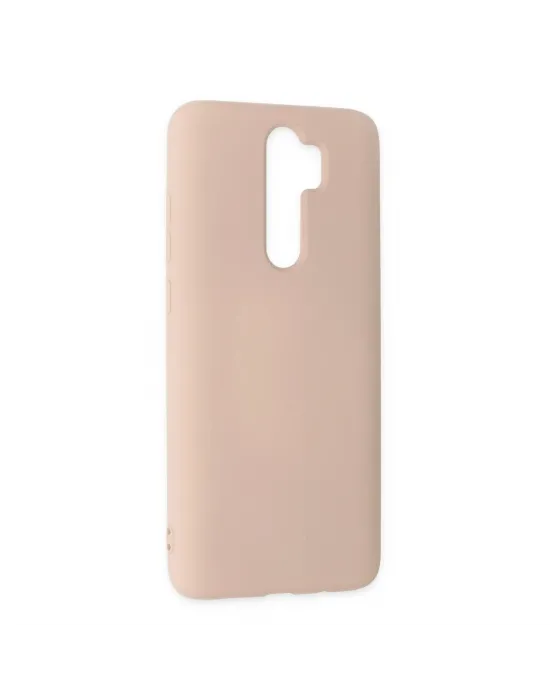 Xiaomi Redmi Note 8 Pro Kılıf Nano İçi Kadife Silikon - Pudra