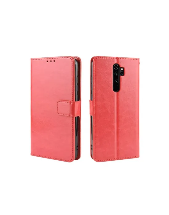Xiaomi Redmi Note 8 Pro Kılıf Trend S Plus Kapaklı Kılıf - Kırmızı