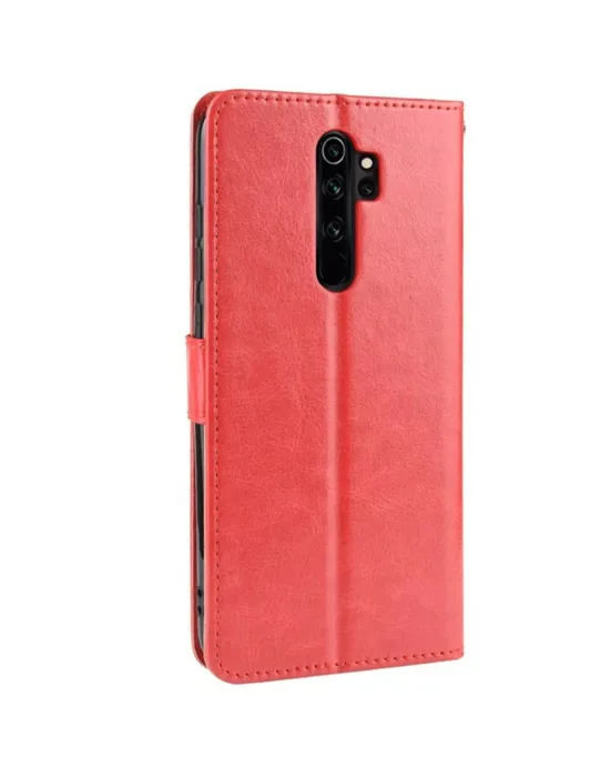 Xiaomi Redmi Note 8 Pro Kılıf Trend S Plus Kapaklı Kılıf - Kırmızı
