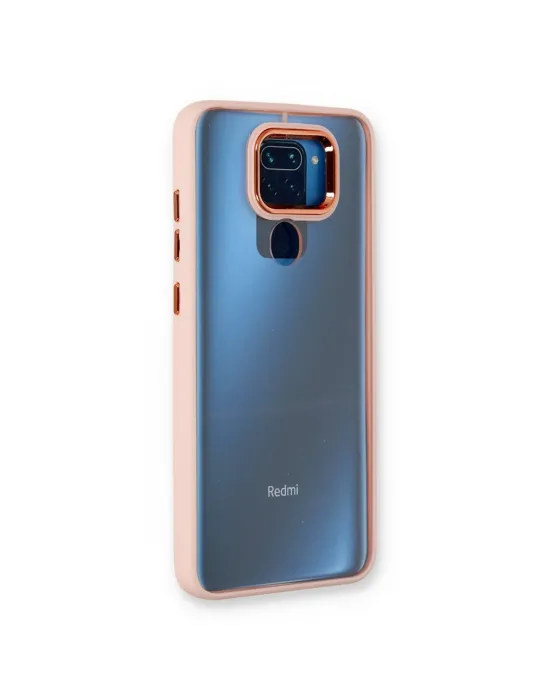 Xiaomi Redmi Note 9 Kılıf Dora Kapak - Pudra