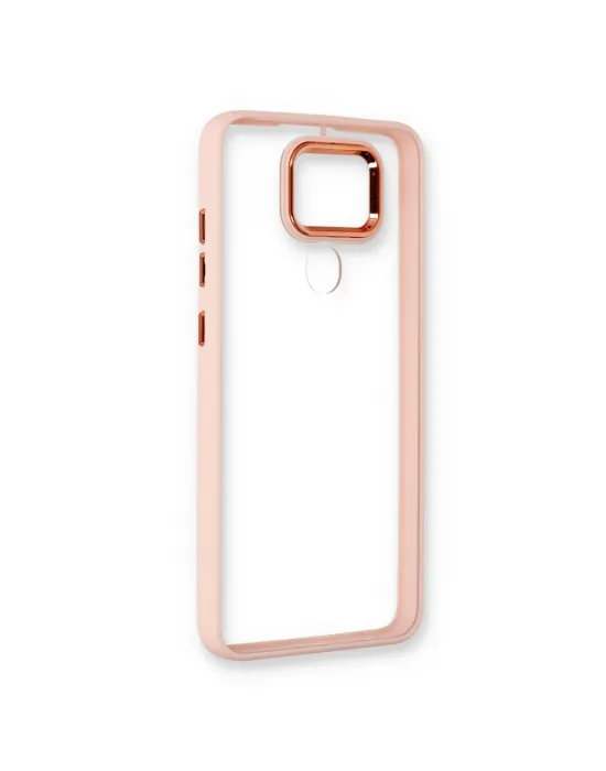Xiaomi Redmi Note 9 Kılıf Dora Kapak - Pudra