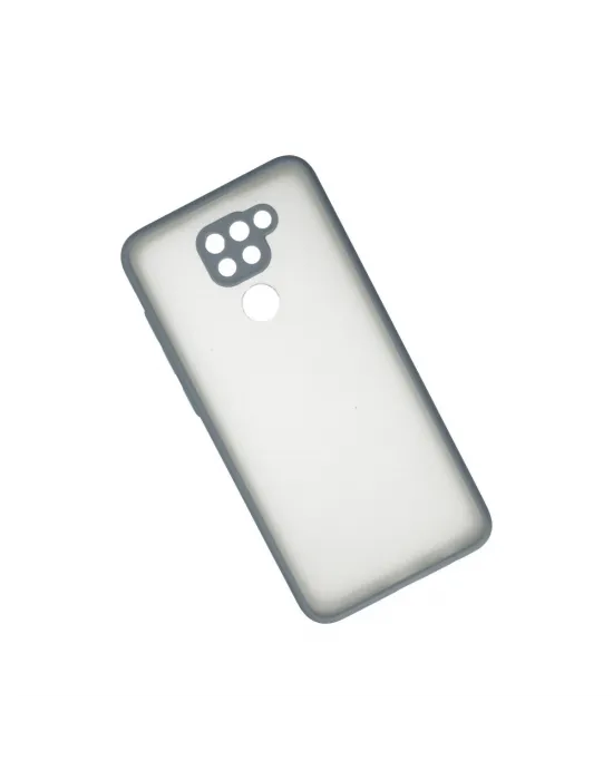Xiaomi Redmi Note 9 Kılıf Montreal Silikon Kapak - Gri