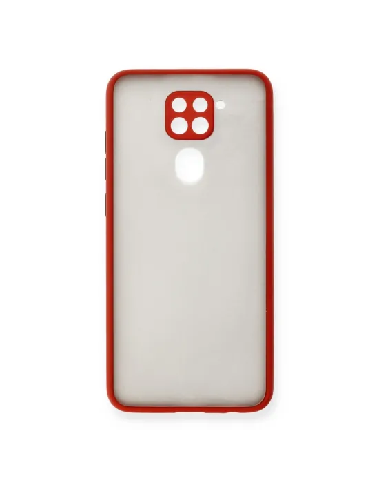 Xiaomi Redmi Note 9 Kılıf Montreal Silikon Kapak - Kırmızı