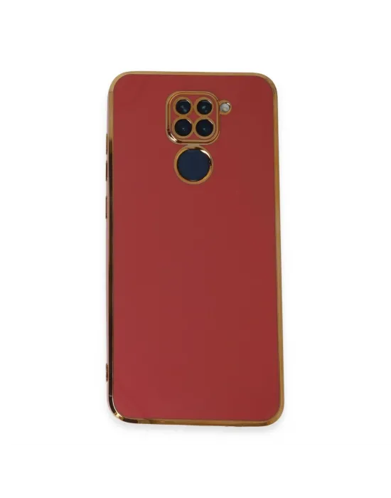 Xiaomi Redmi Note 9 Kılıf Volet Silikon - Kırmızı