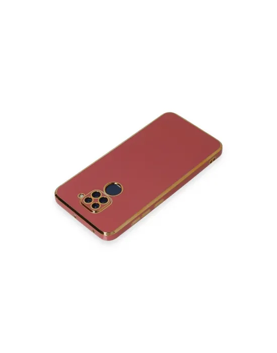 Xiaomi Redmi Note 9 Kılıf Volet Silikon - Kırmızı