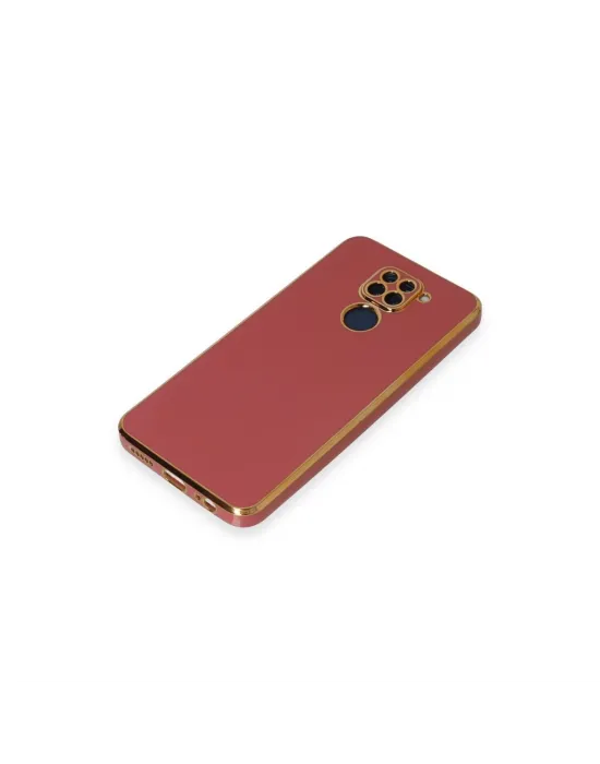 Xiaomi Redmi Note 9 Kılıf Volet Silikon - Kırmızı