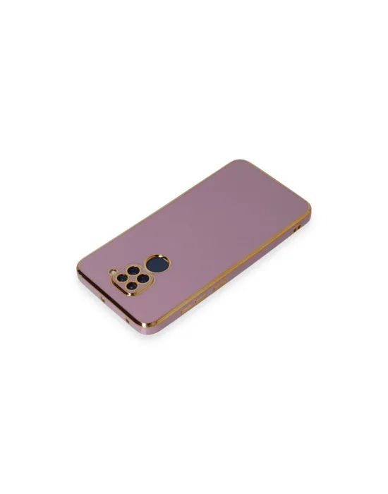Xiaomi Redmi Note 9 Kılıf Volet Silikon - Mor
