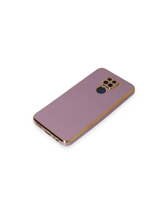 Xiaomi Redmi Note 9 Kılıf Volet Silikon - Mor