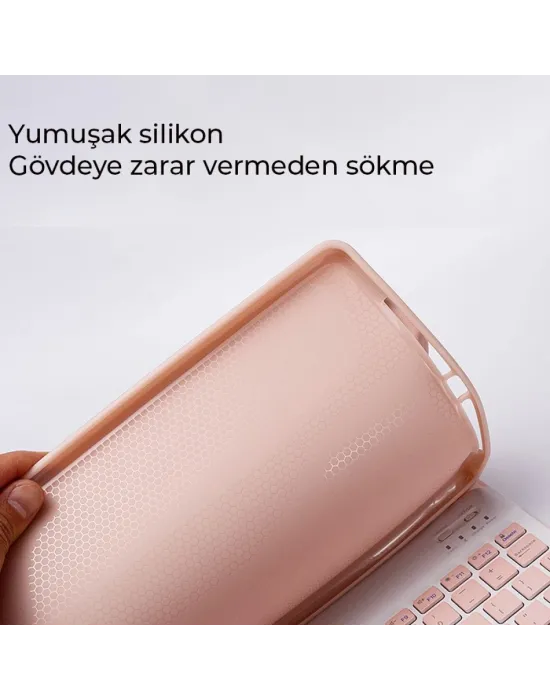 Xiaomi Redmi Pad Se Kılıf Kc01 Smart Klavyeli Tablet Kılıfı - Lila