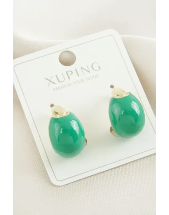 Xuping Hilal Lüks Çelik Küpe
