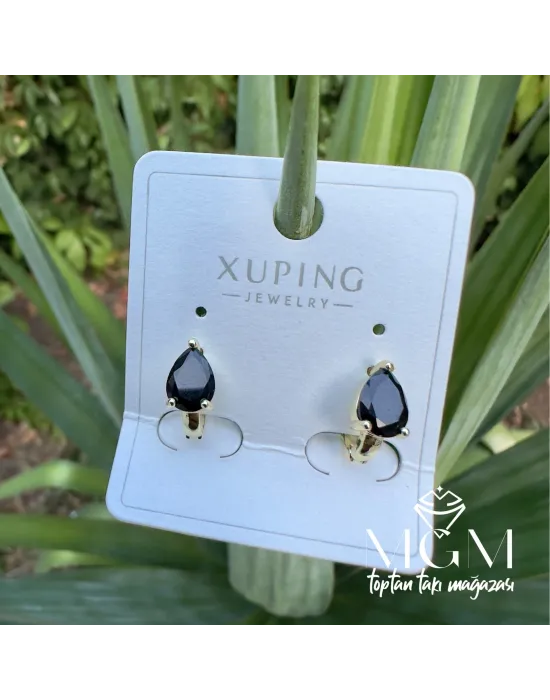 Xuping Taşlı Su Damlası Küpe - Kp00259