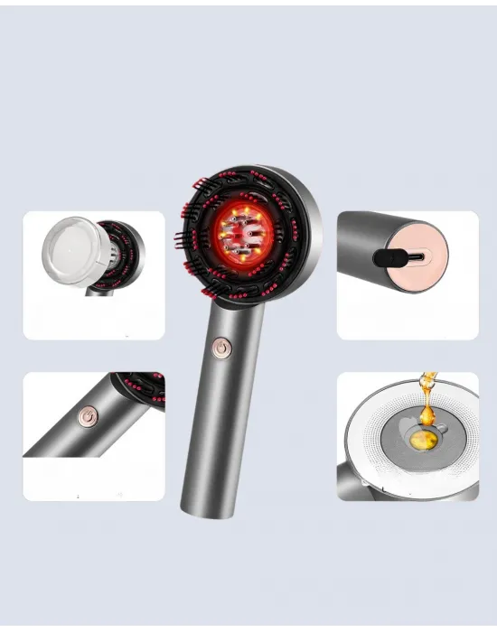 Xyt0860 Masaj Bakım Tarağı Gri