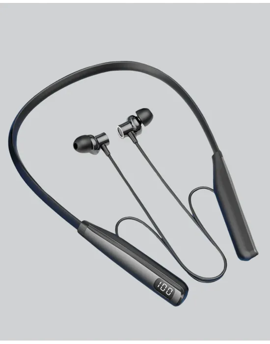Y12 Bluetooth Boyun Bantlı Kulaklık – 100 Saat Pil, Bluetooth 5.3, Dokunmatik Kontrol