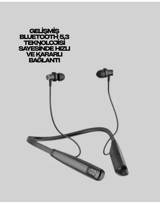 Y12 Bluetooth Kablosuz Kulaklık – Lcd Pil Ekranı, Kompozit Diyafram, Dokunmatik Panel