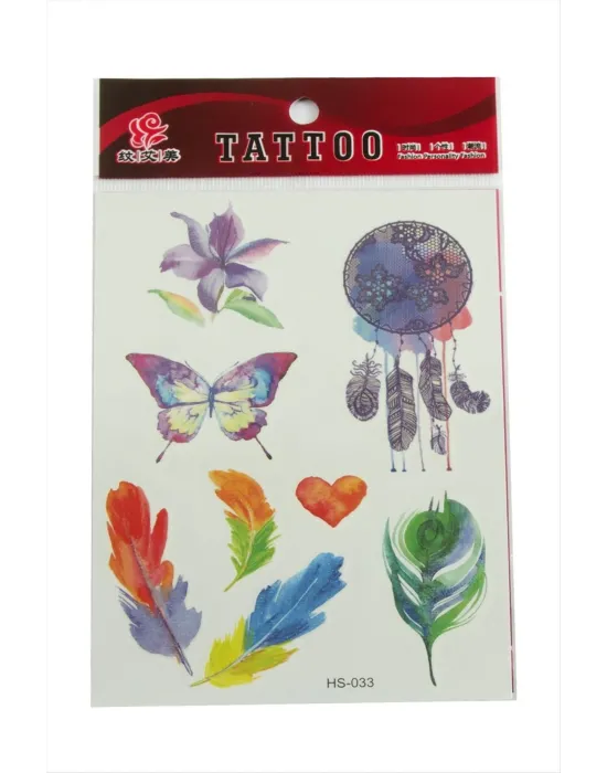 Yaprak Tattoo Dövme Sticker
