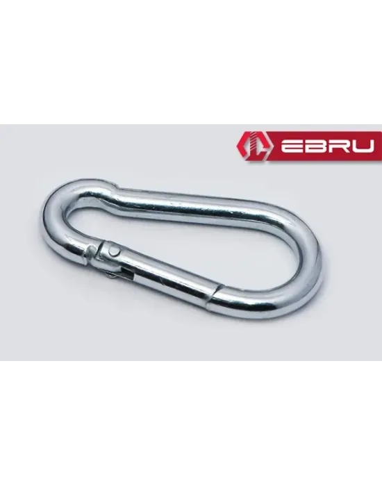 Yaylı Karabina, Çengel, Kanca 4mm - 5 Adet