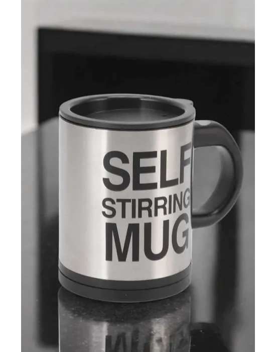 Yazılı Mug Kupa Karıştırıcı Özelliği Ve Paslanmaz Çelik