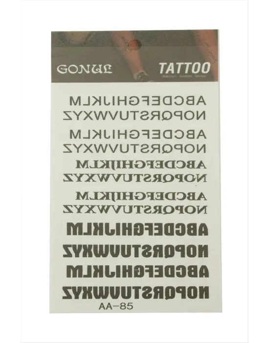 Yazılı Tattoo Dövme Sticker