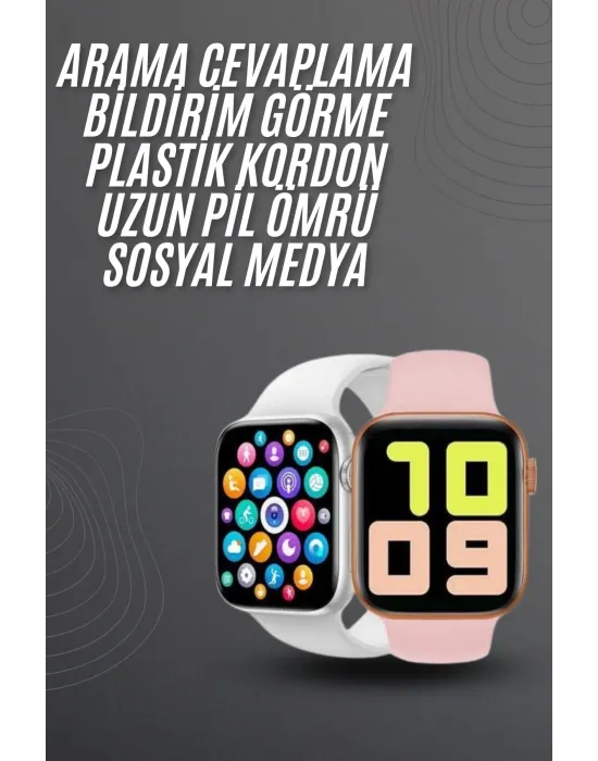 Yeni Model Akıllı Saat Dokunmatik Ekran Unisex Amoled Ekran 44 Mm