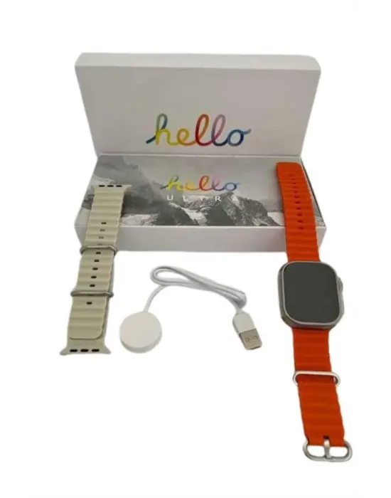 Yeni Nesil 3 Kordonlu Kol Saati 49 Mm Amoled Ekran Akıllı Saat