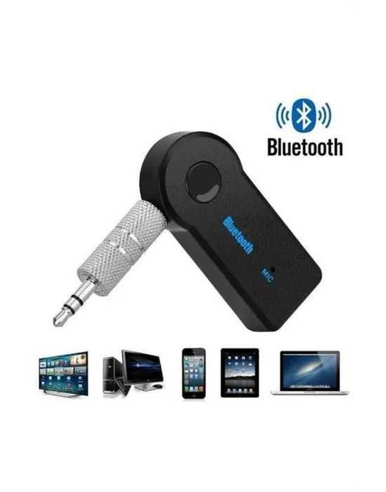 Yeni Nesil Bluetooth Aux Araç Kiti Siyah Tv Tablet Telefon Araç Araba