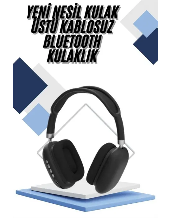 Yeni Nesil Bluetooth Kulaklık Kulak Üstü Anc Özelliği Yüksek Ses Kaliteli