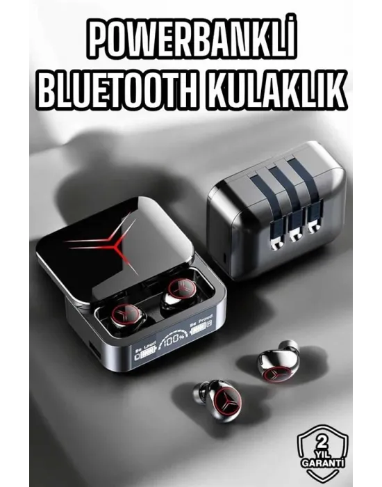 Yeni Nesil Powerbankli Bluetooth Bağlantılı Kablosuz Kulaklık