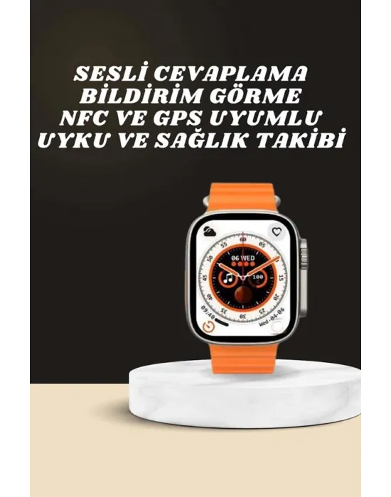 Yeni Nesil Ultra Akıllı Saat Adımsayar Uyku Takibi Nabız Sensörü
