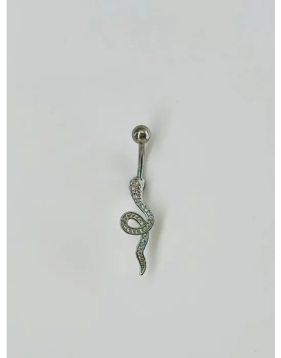Yılan Detaylı Göbek Piercing - Pg0070