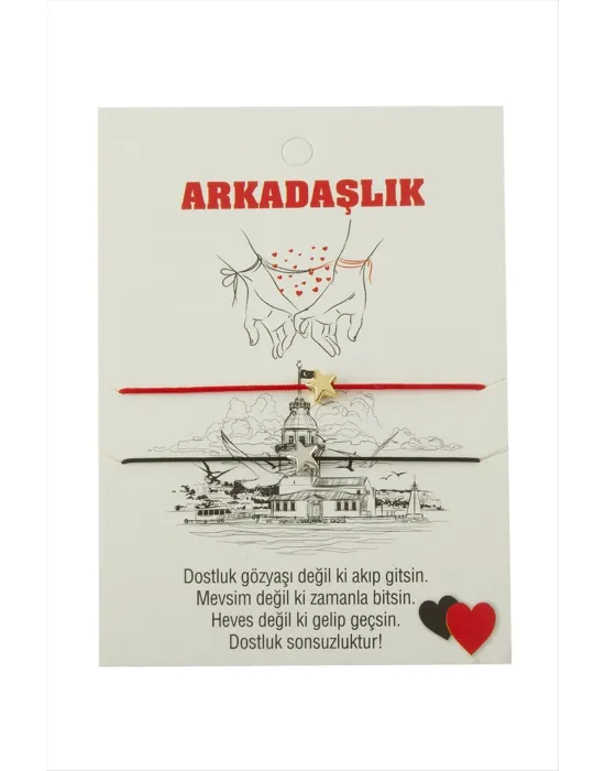 Yıldız Arkadaşlık İp Bileklik 2 Adet