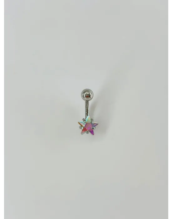 Yıldız Detaylı Göbek Piercing - Pg0014