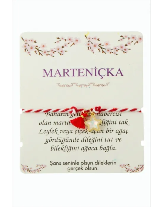 Yıldız Püskül Marteniçka İp Bileklik