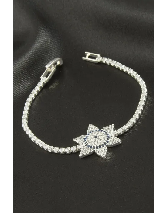 Yıldız Zirkon Taşlı Çocuk Bileklik 16 cm