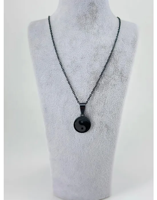 Yin-yang Çelik Erkek Kolye - Ekl0096