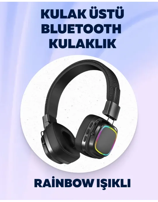 Yüksek Ses Kaliteli Kablosuz Kulak Üstü Kulaklık – Bt 5.3