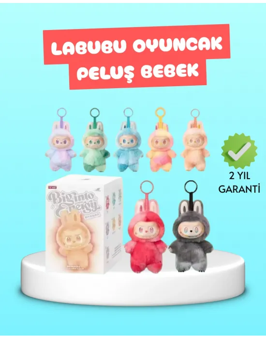 Yumuşak Dolgulu Labubu Karakter Peluş Oyuncak