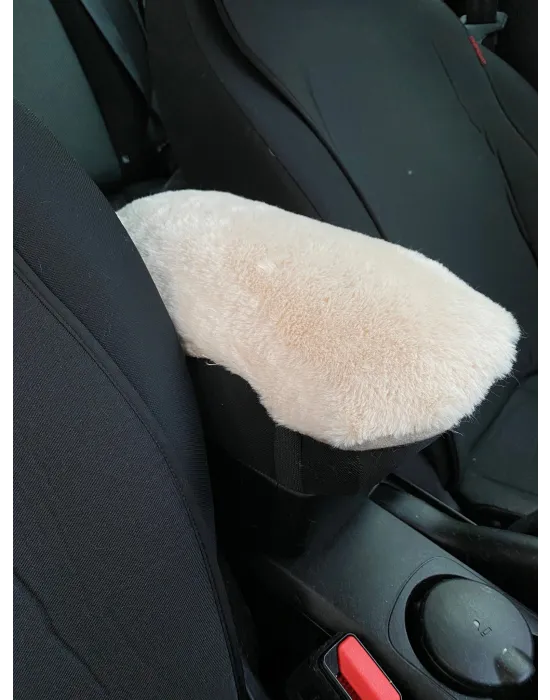 Yumuşak Peluş Kol Dayama Kolçak Minderi Bej
