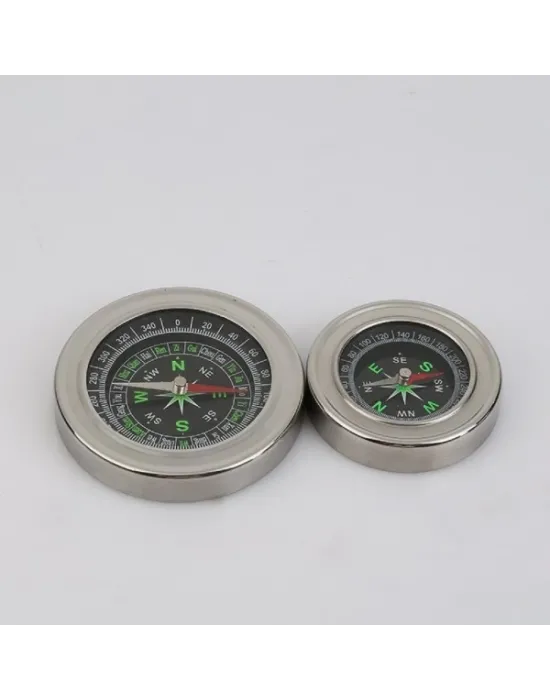 Yuvarlak Metal Kasa Dayanıklı Pusula 80mm