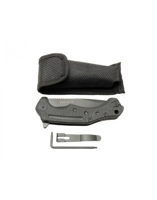 Zero Error 7-12 Black Çakı 22 Cm Manuel, Kemerlikli