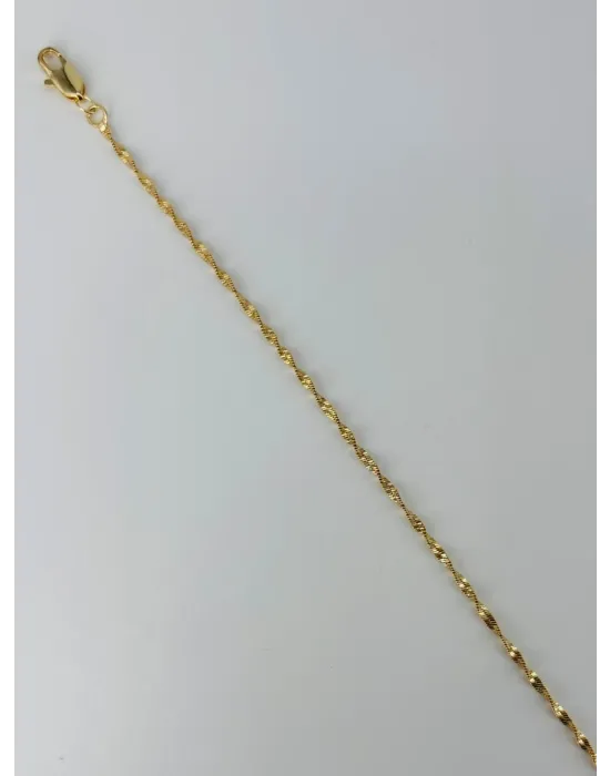    Zirkon Taşlı Pirinç Bileklikler 19 Cm  - Kbl0382