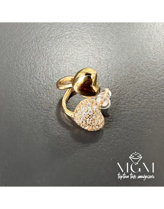 Zirkon Taşlı Pirinç Küpeler - Kp00136