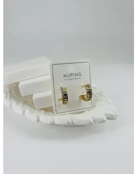 Zirkon Taşlı Pirinç Zirkon Küpe - Kp00306
