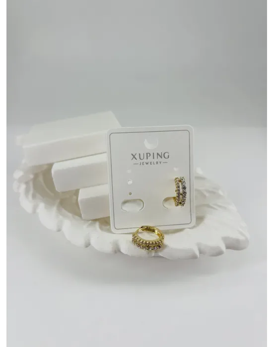 Zirkon Taşlı Pirinç Zirkon Küpe - Kp00308