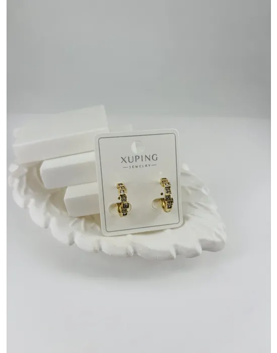 Zirkon Taşlı Pirinç Zirkon Küpe - Kp00309